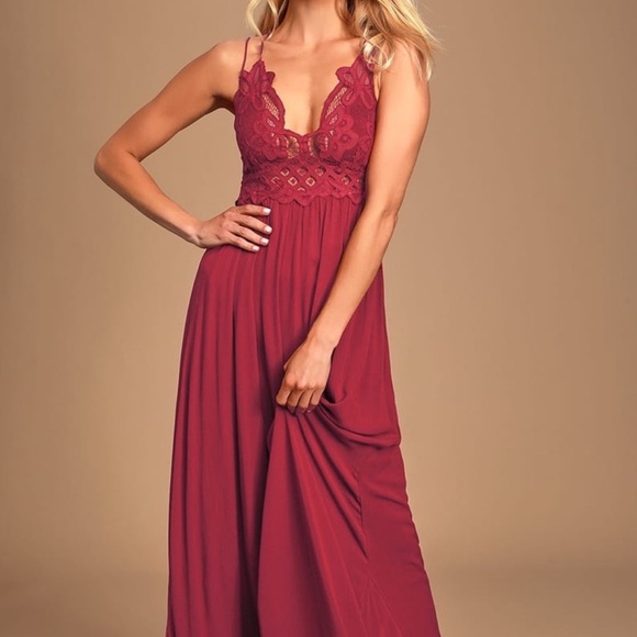 Free People Adella Maxi in Berry - XS - Picture 4 of 8